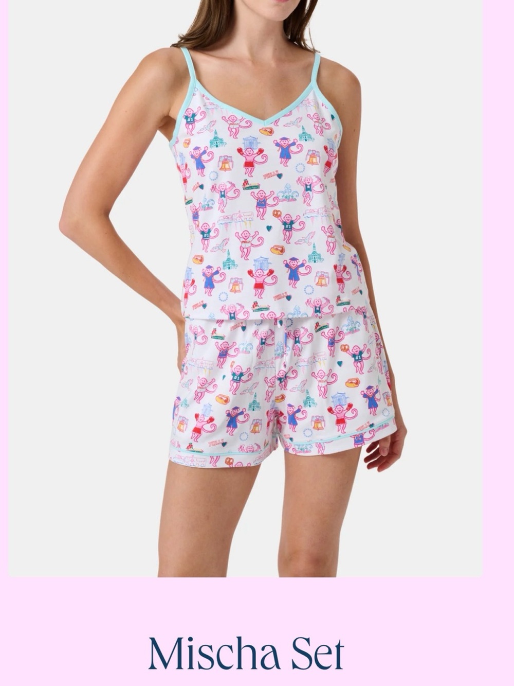 Roller Rabbit 2026 Philadelphia Pop-up Mischa Pajama Set - Size XL
